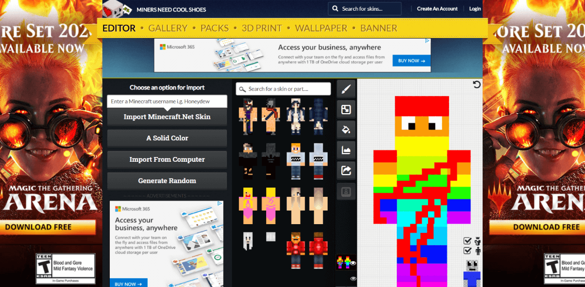 MinersNeedCoolShoes | Create Your Own Cool & Popular Skin