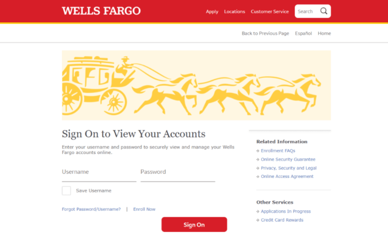 wells fargo online login problems